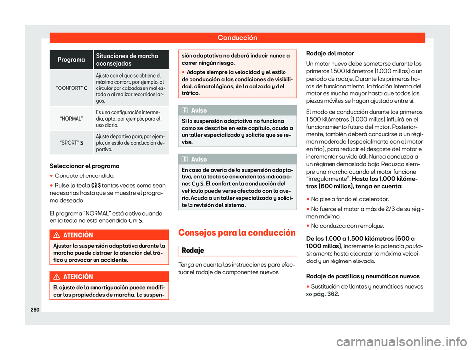 Seat Alhambra 2020 Manual del propietario (in Spanish) Conducci Seat Alhambra 2020 Manual del propietario (in Spanish) Conducci