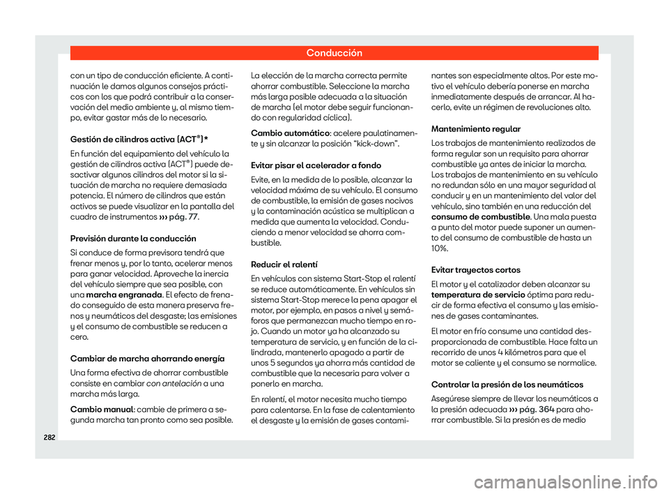 Seat Alhambra 2020 Manual del propietario (in Spanish) Conducci Seat Alhambra 2020 Manual del propietario (in Spanish) Conducci