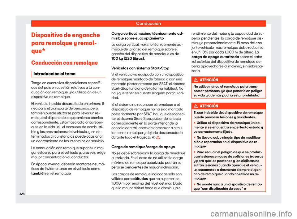Seat Alhambra 2020  Manual del propietario (in Spanish) Conducci