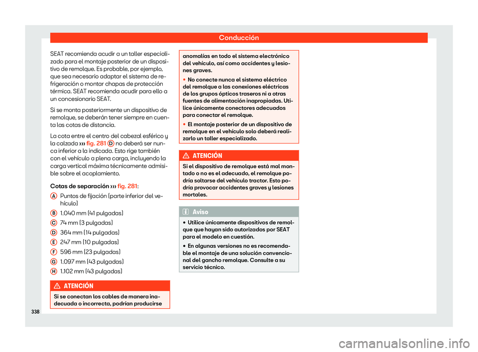 Seat Alhambra 2020 Manual del propietario (in Spanish) Conducci Seat Alhambra 2020 Manual del propietario (in Spanish) Conducci