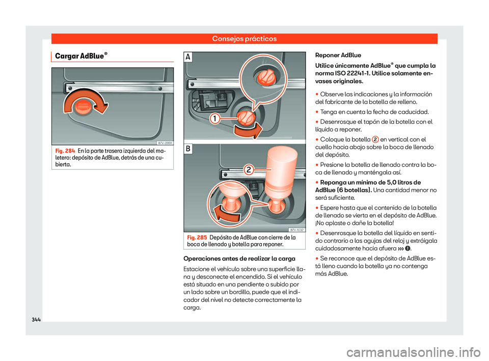 Seat Alhambra 2020 Manual del propietario (in Spanish) Consejos pr Seat Alhambra 2020 Manual del propietario (in Spanish) Consejos pr
