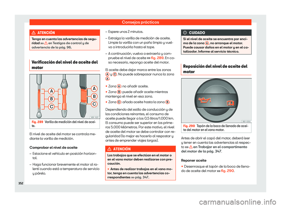 Seat Alhambra 2020 Manual del propietario (in Spanish) Consejos pr Seat Alhambra 2020 Manual del propietario (in Spanish) Consejos pr