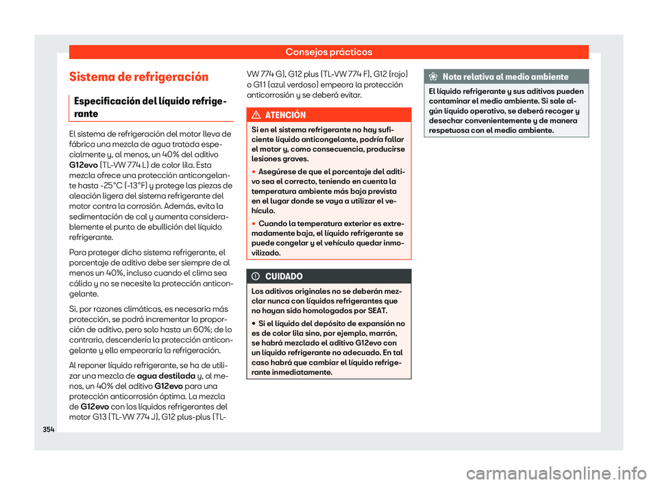 Seat Alhambra 2020 Manual del propietario (in Spanish) Consejos pr Seat Alhambra 2020 Manual del propietario (in Spanish) Consejos pr