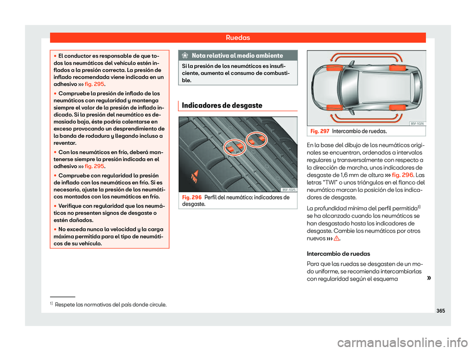 Seat Alhambra 2020  Manual del propietario (in Spanish) Ruedas
