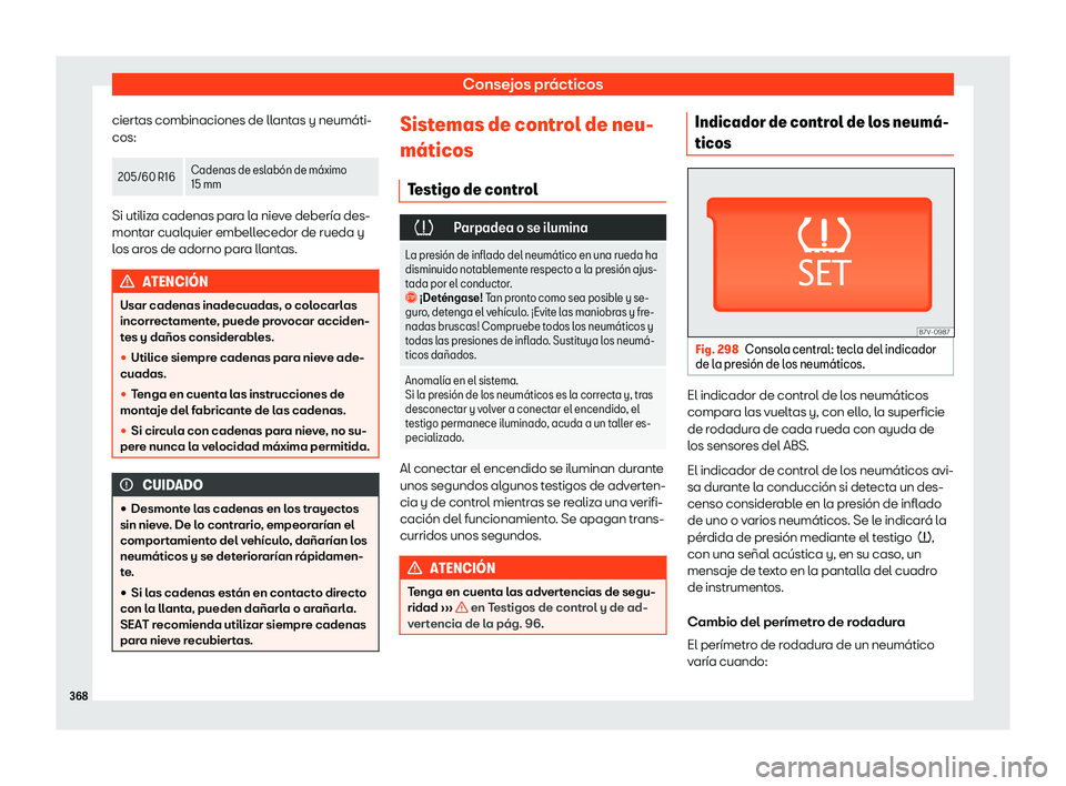 Seat Alhambra 2020  Manual del propietario (in Spanish) Consejos pr