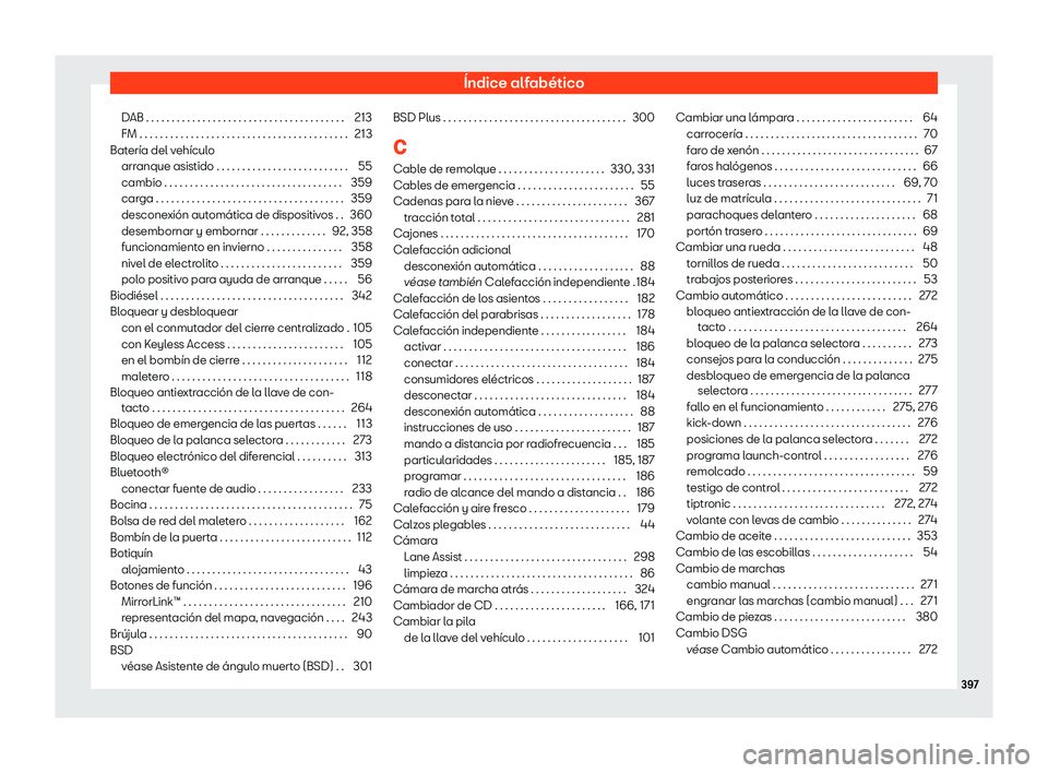 Seat Alhambra 2020  Manual del propietario (in Spanish) 