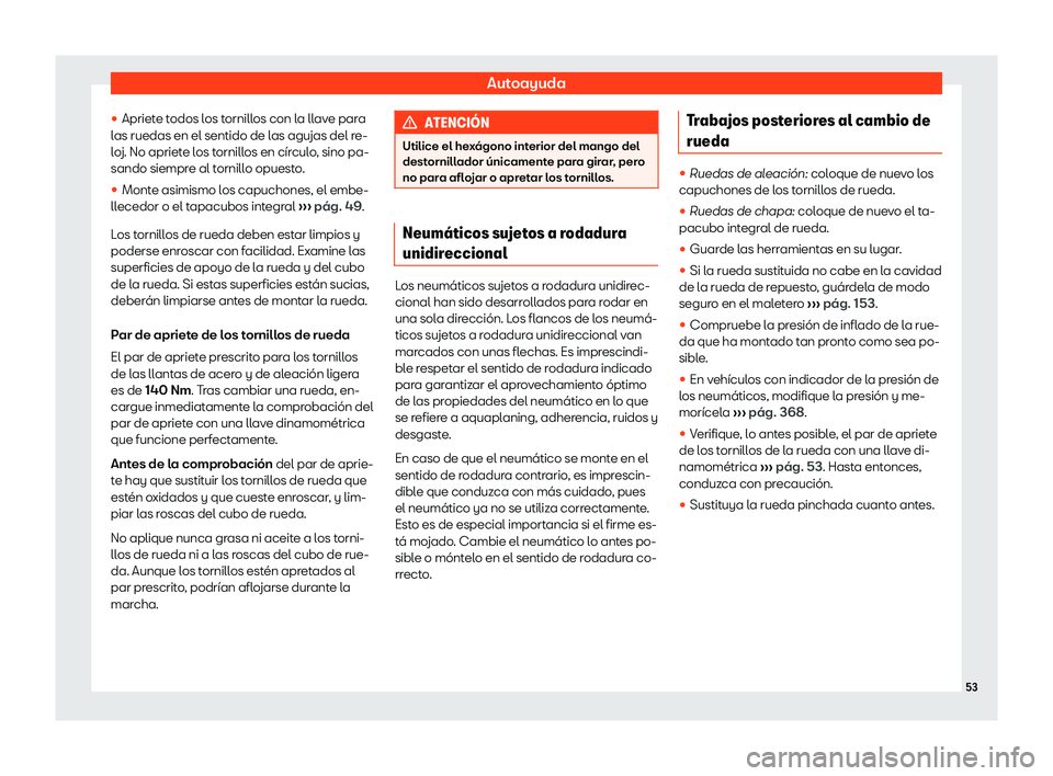 Seat Alhambra 2020  Manual del propietario (in Spanish) Autoayuda
