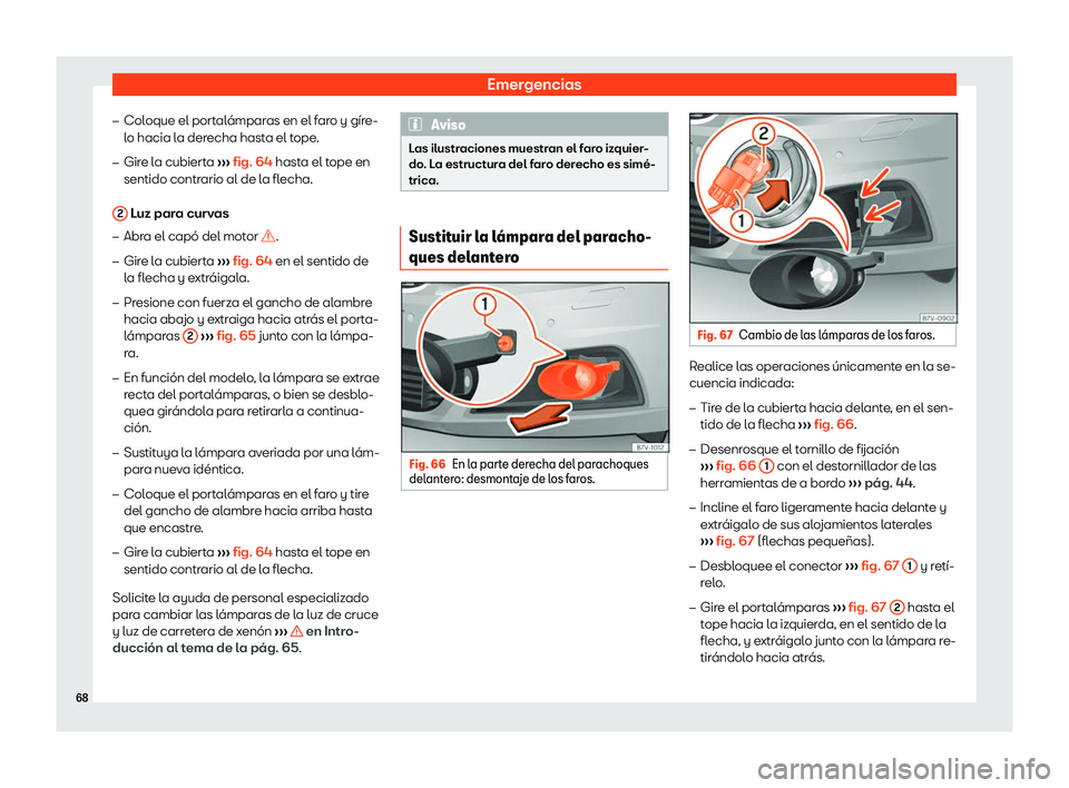 Seat Alhambra 2020  Manual del propietario (in Spanish) Emergencias
�