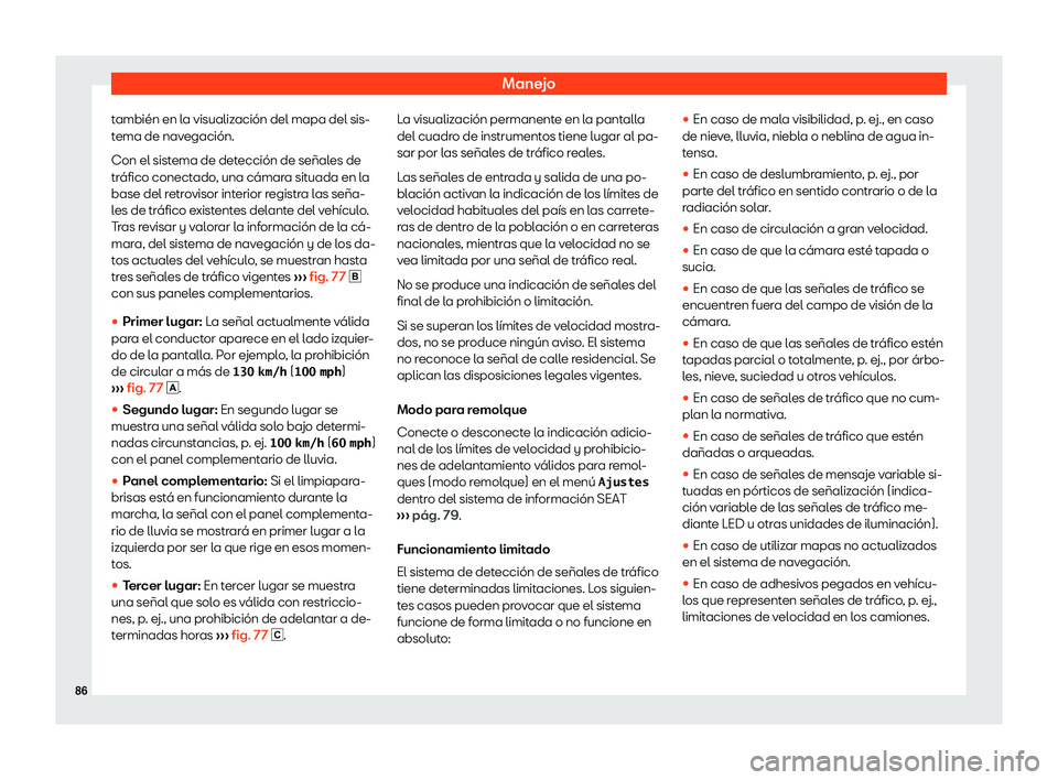 Seat Alhambra 2020  Manual del propietario (in Spanish) Manejo
tambi