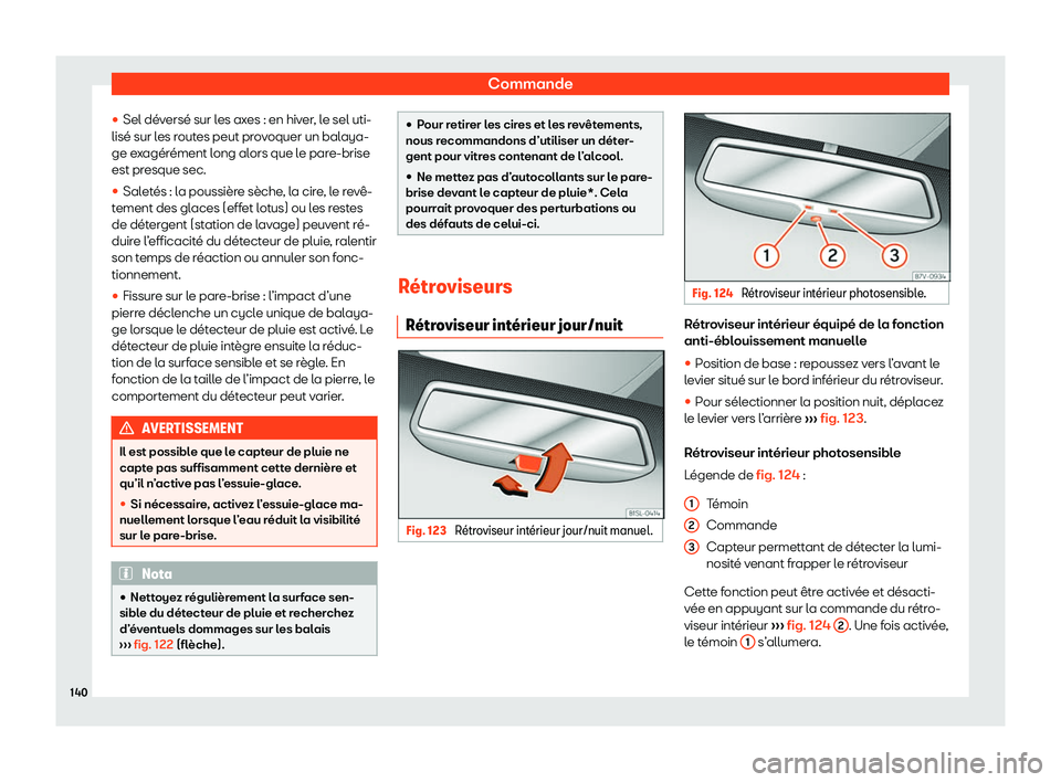 Seat Alhambra 2020  Manuel du propriétaire (in French)  Commande
