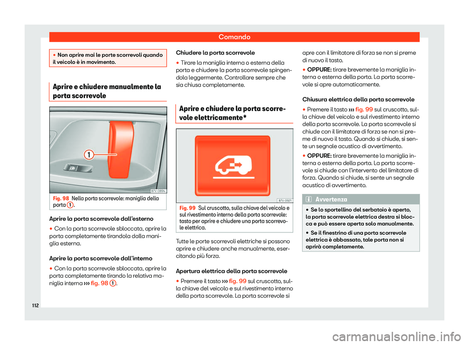 Seat Alhambra 2020  Manuale del proprietario (in Italian) Comando
