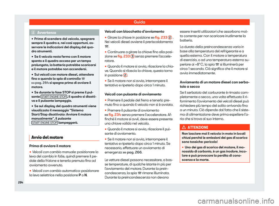 Seat Alhambra 2020  Manuale del proprietario (in Italian) Guida
Avvertenza
