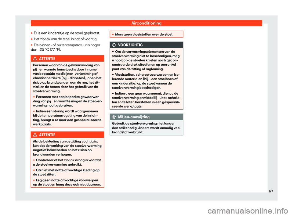 Seat Alhambra 2020  Handleiding (in Dutch) Airconditioning
