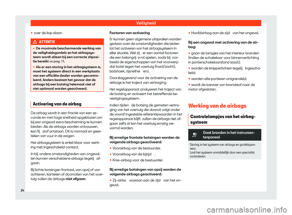 Seat Alhambra 2020  Handleiding (in Dutch) Veiligheid
