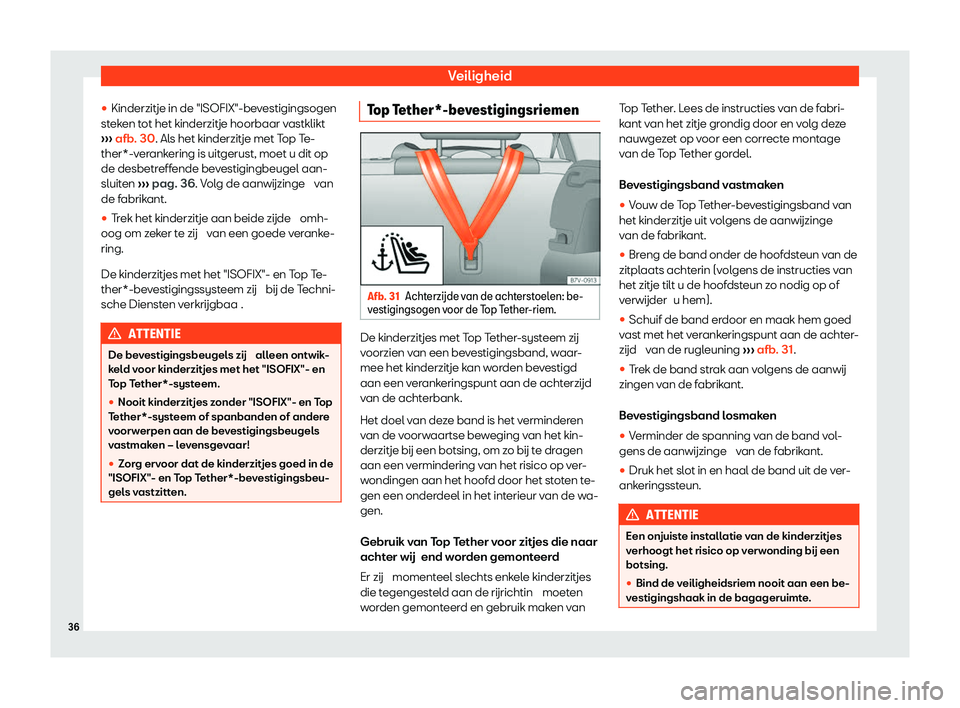 Seat Alhambra 2020  Handleiding (in Dutch) Veiligheid
