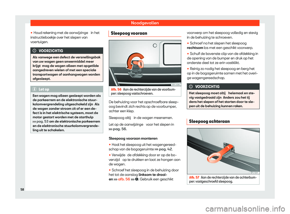 Seat Alhambra 2020  Handleiding (in Dutch) Noodgevallen
