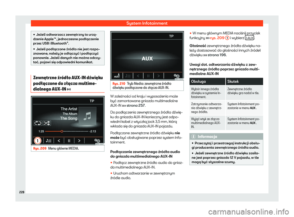 Seat Alhambra 2020  Instrukcja Obsługi (in Polish) System Infotainment
