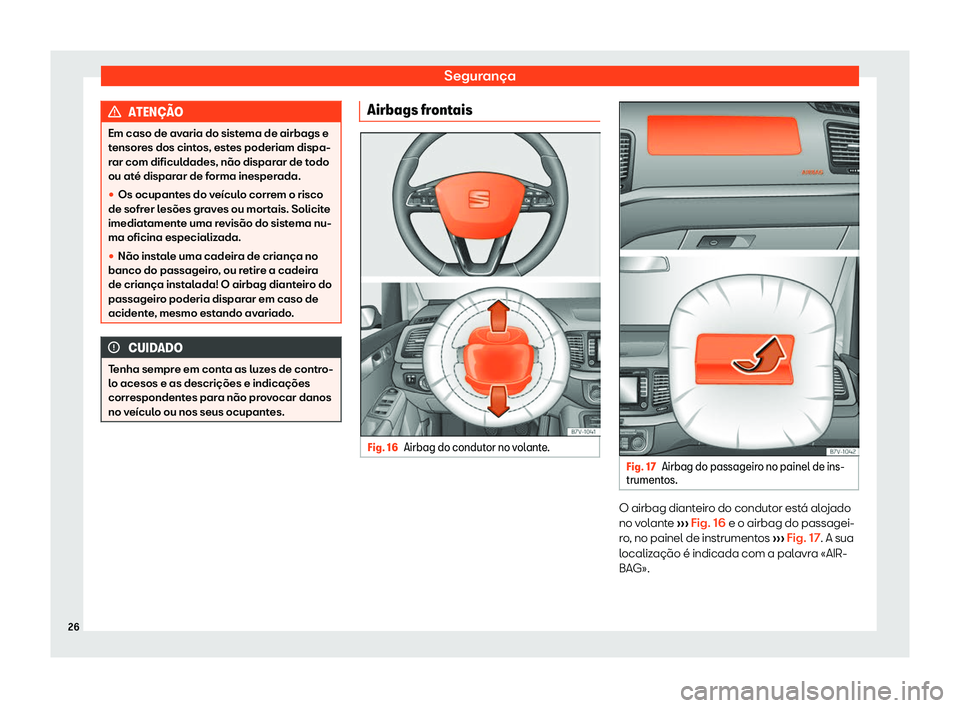 Seat Alhambra 2020  Manual do proprietário (in Portuguese)  Segurança
ATEN