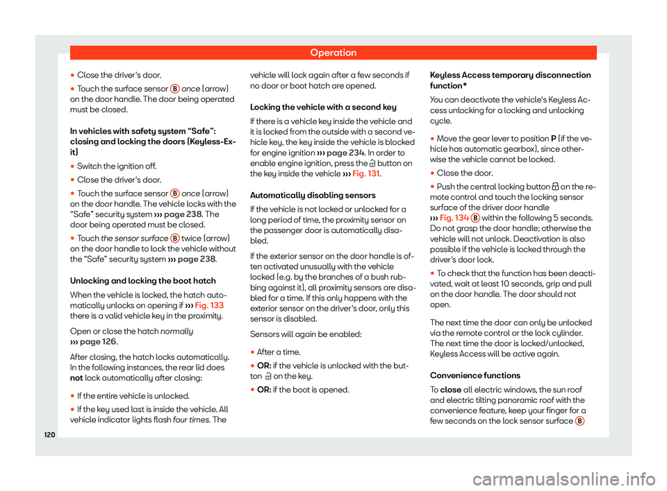 Seat Alhambra 2019  Owners Manual Operation
