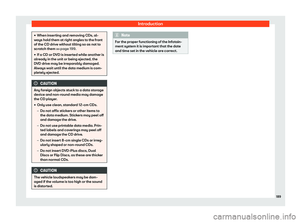 Seat Alhambra 2019  Owners Manual Introduction
