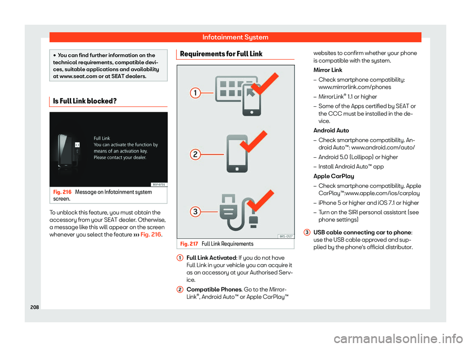 Seat Alhambra 2019  Owners Manual Infotainment System

