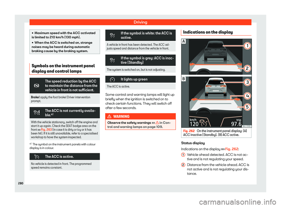 Seat Alhambra 2019  Owners Manual Driving
