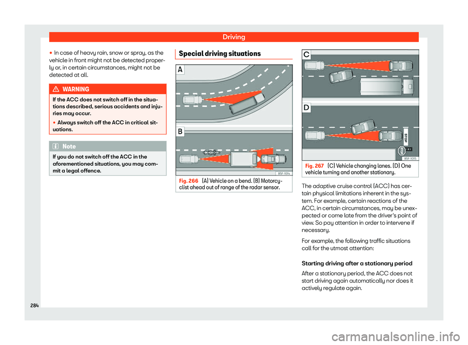 Seat Alhambra 2019  Owners Manual Driving
