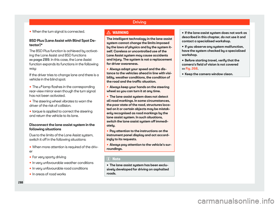 Seat Alhambra 2019  Owners Manual Driving
