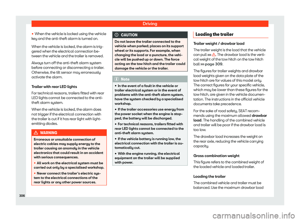 Seat Alhambra 2019  Owners Manual Driving
