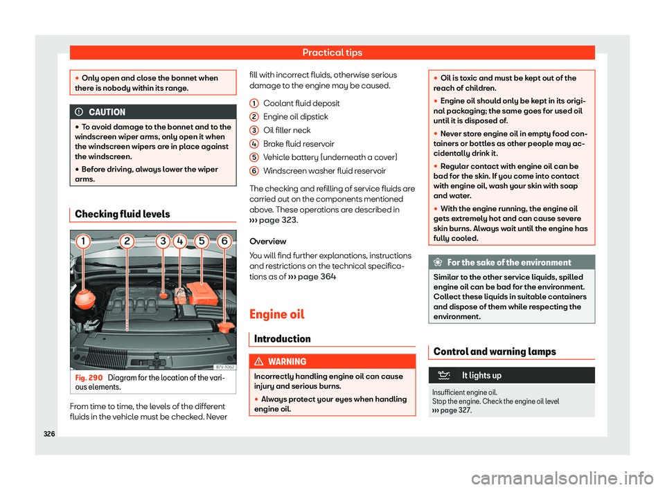 Seat Alhambra 2019  Owners Manual Practical tips
