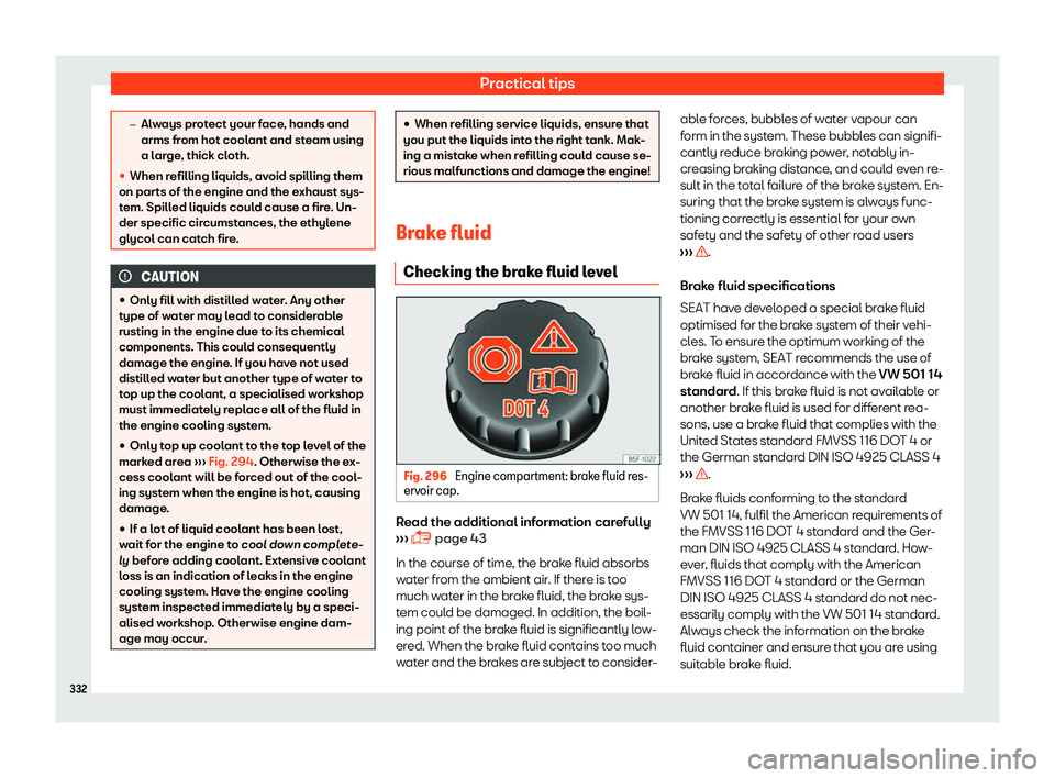 Seat Alhambra 2019  Owners Manual Practical tips
�