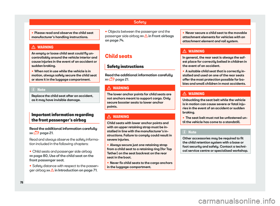 Seat Alhambra 2019 Manual PDF Safety
