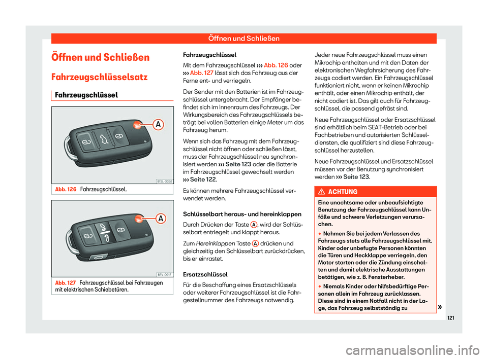 Seat Alhambra 2019  Betriebsanleitung (in German) 
