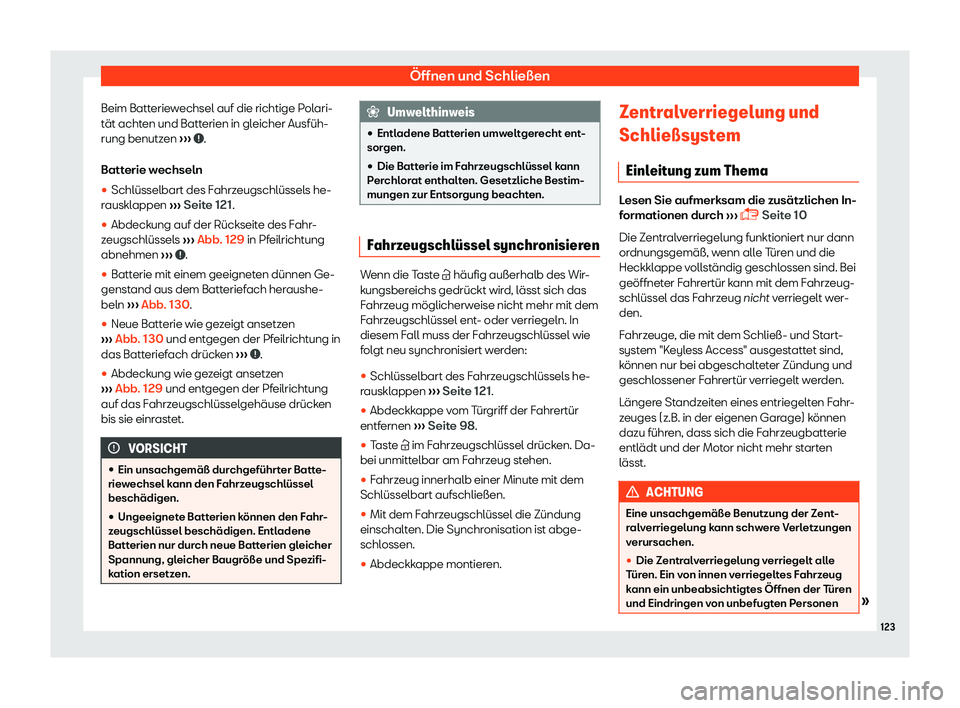 Seat Alhambra 2019  Betriebsanleitung (in German) 