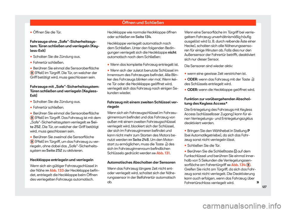 Seat Alhambra 2019  Betriebsanleitung (in German) 