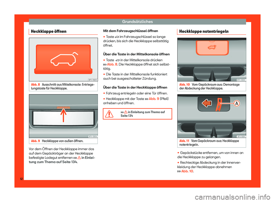 Seat Alhambra 2019 Betriebsanleitung (in German) Grunds Seat Alhambra 2019 Betriebsanleitung (in German) Grunds