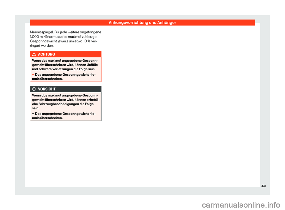 Seat Alhambra 2019  Betriebsanleitung (in German) Anh