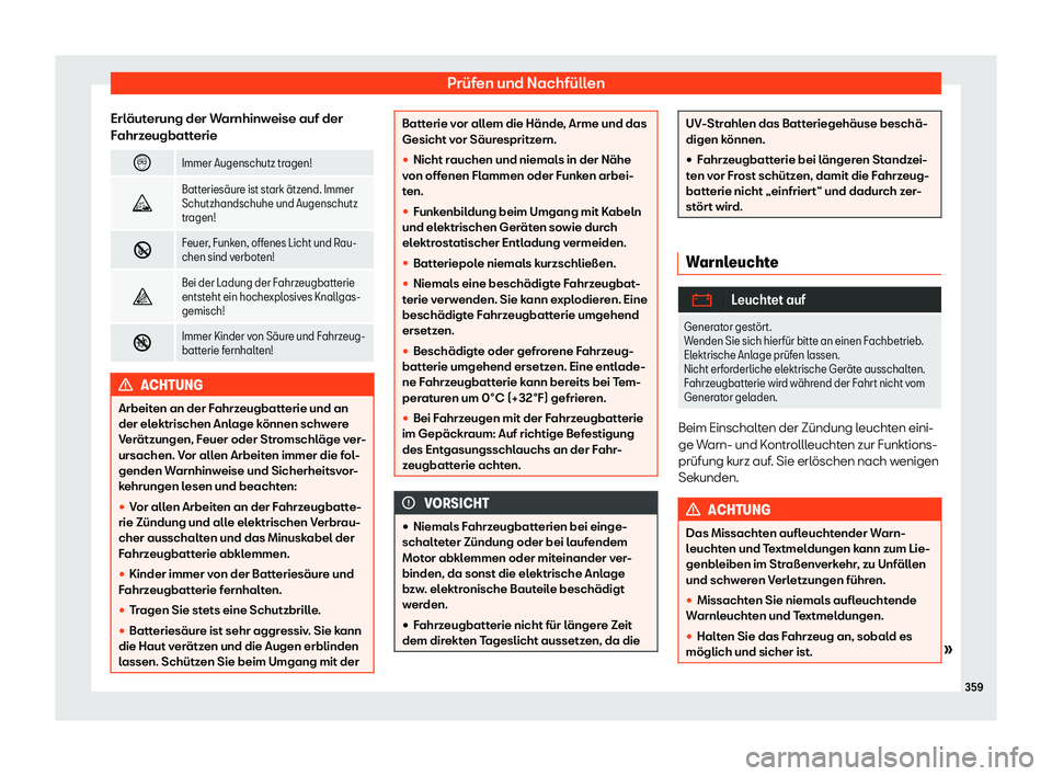 Seat Alhambra 2019  Betriebsanleitung (in German) Pr