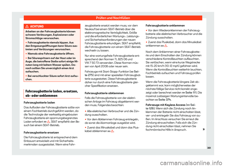 Seat Alhambra 2019  Betriebsanleitung (in German) Pr