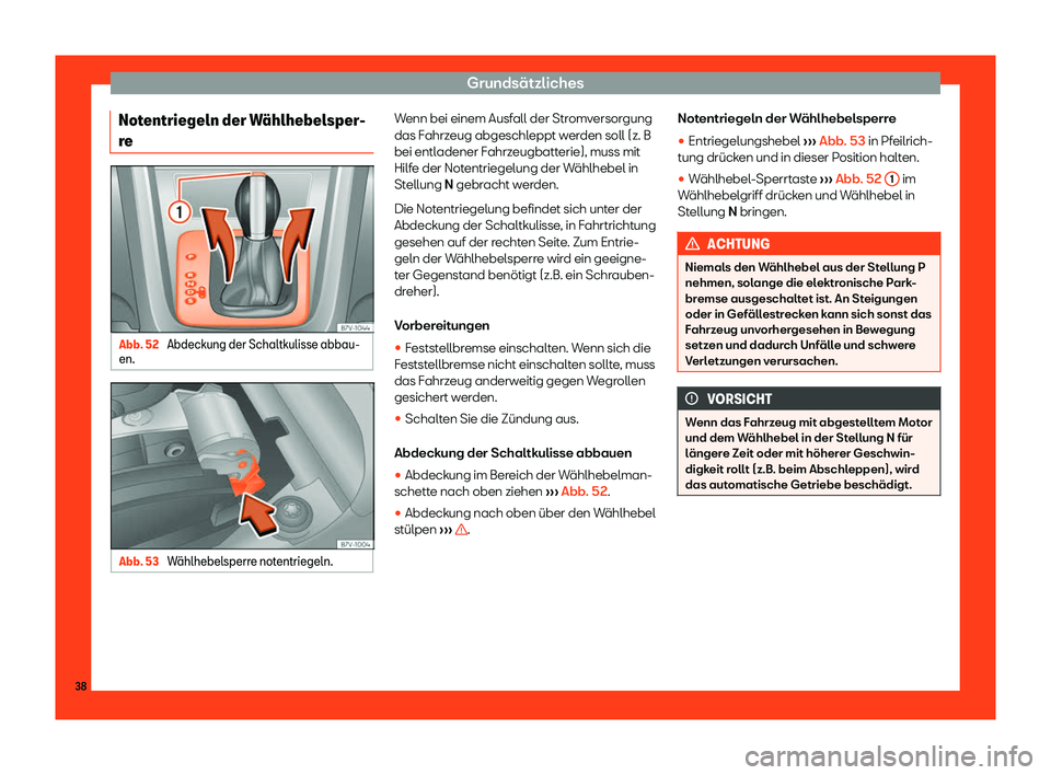 Seat Alhambra 2019 Betriebsanleitung (in German) Grunds Seat Alhambra 2019 Betriebsanleitung (in German) Grunds
