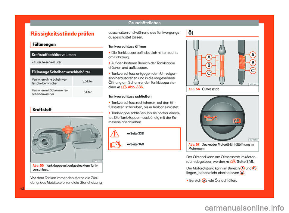 Seat Alhambra 2019  Betriebsanleitung (in German) Grunds