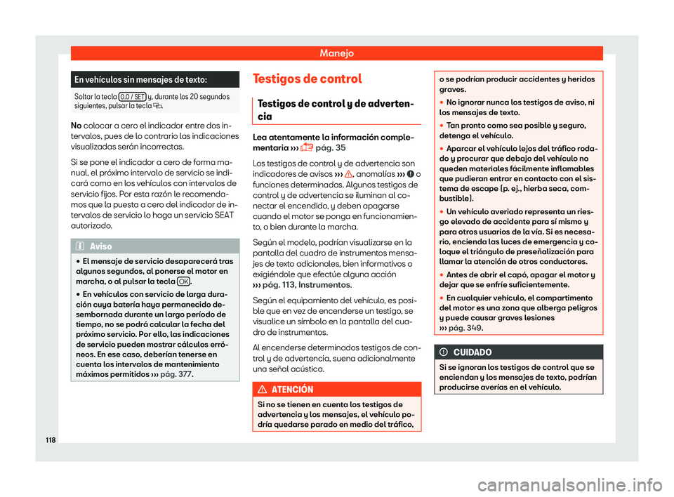 Seat Alhambra 2019  Manual del propietario (in Spanish) Manejo
En veh