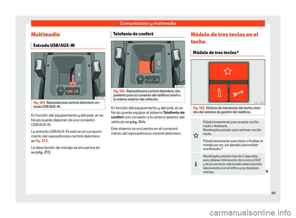 Seat Alhambra 2019  Manual del propietario (in Spanish) Comunicaci