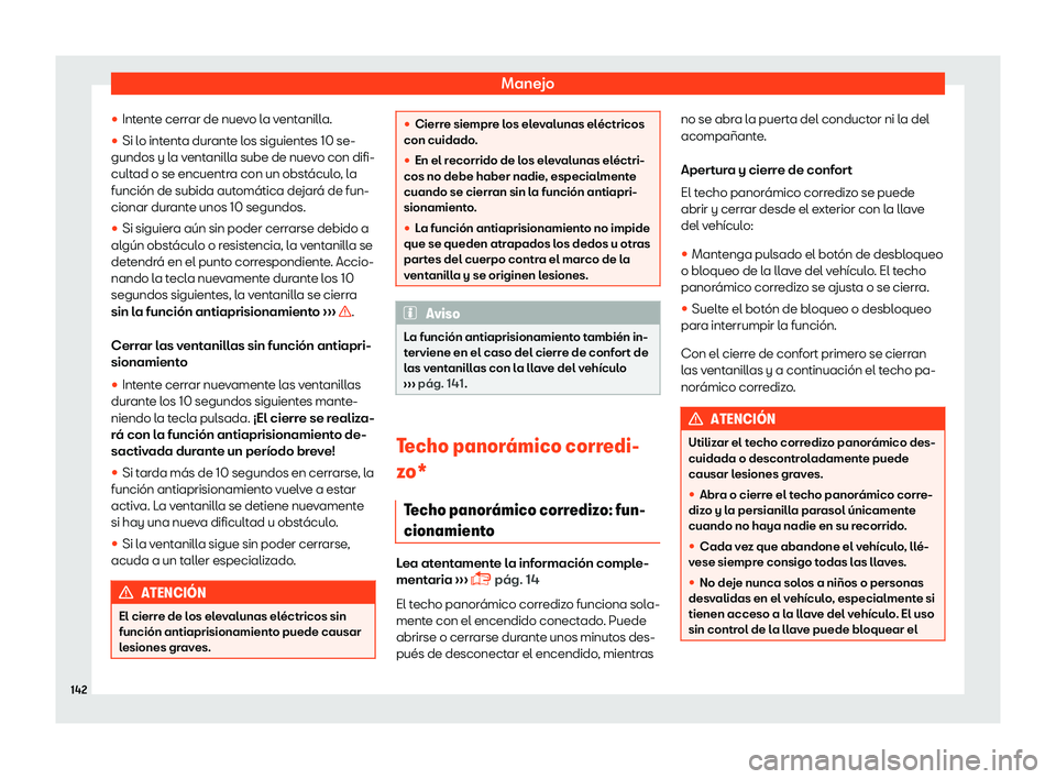 Seat Alhambra 2019  Manual del propietario (in Spanish) Manejo

