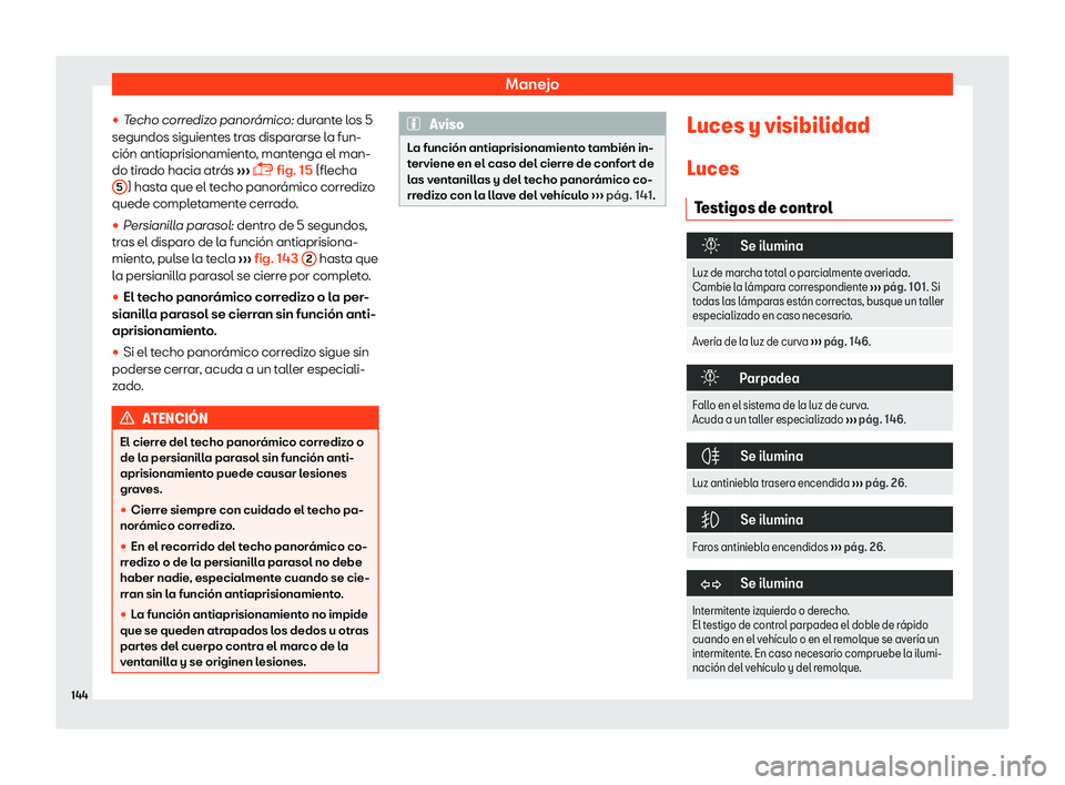 Seat Alhambra 2019  Manual del propietario (in Spanish) Manejo
