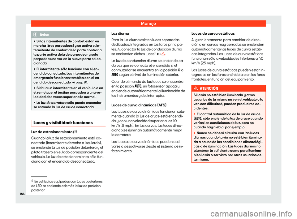 Seat Alhambra 2019  Manual del propietario (in Spanish) Manejo
Aviso
