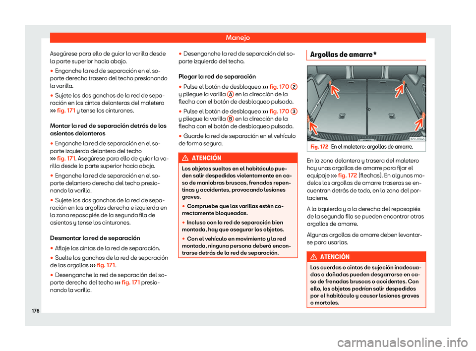 Seat Alhambra 2019  Manual del propietario (in Spanish) Manejo
Aseg
