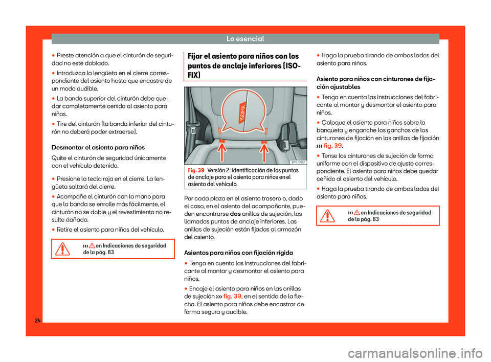 Seat Alhambra 2019  Manual del propietario (in Spanish) Lo esencial
