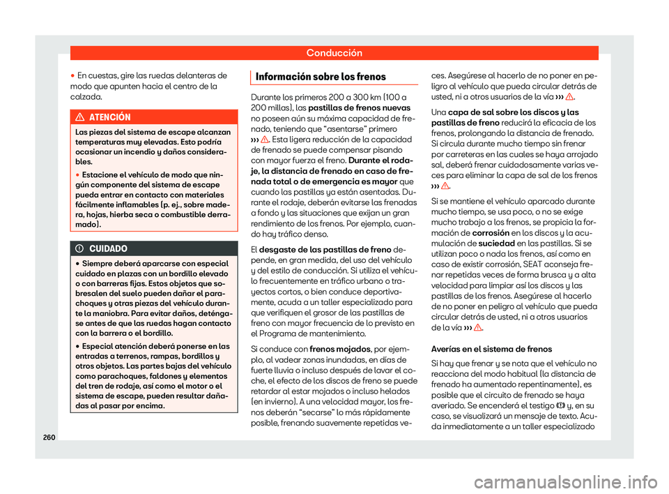 Seat Alhambra 2019 Manual del propietario (in Spanish) Conducci Seat Alhambra 2019 Manual del propietario (in Spanish) Conducci