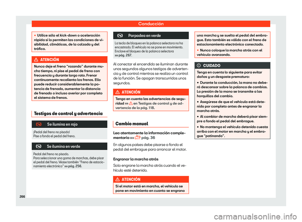 Seat Alhambra 2019 Manual del propietario (in Spanish) Conducci Seat Alhambra 2019 Manual del propietario (in Spanish) Conducci